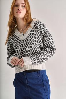 EFFIE Lambswool Jumper - Charcoal via KOMODO