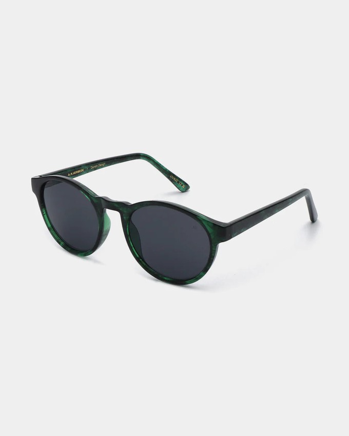 MARVIN- Green Marble Transparent Sunglasses by A.Kjaerbede from KOMODO