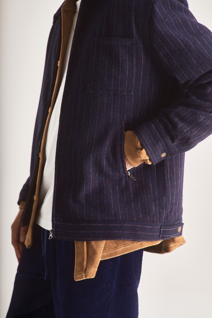 GABE Recycled Poly Wool Blend Jacket - Navy from KOMODO GABE Recycled Poly Wool Blend Jacket - Navy from KOMODO