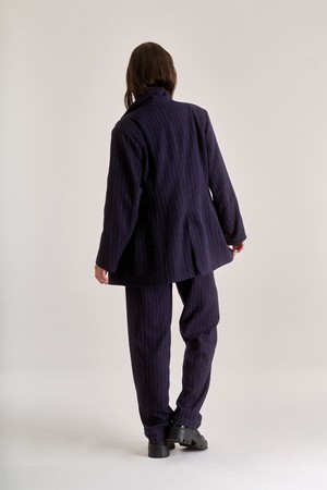 OPHELIA Recycled Poly Wool Blazer - Navy from KOMODO