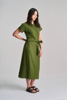 FONDA - Organic Cotton Dress - Green via KOMODO