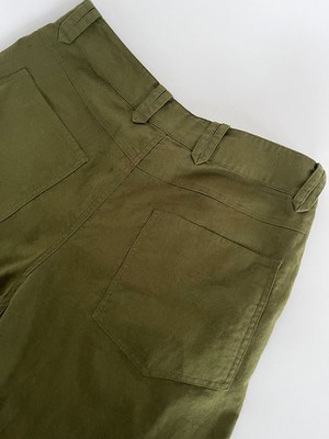 MAKULU - Organic Linen Cotton Trouser - Khaki from KOMODO
