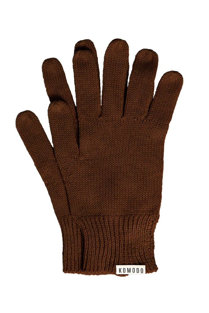 CITY - GOTS Organic Cotton Gloves - Hazelnut Brown from KOMODO