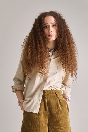 HANAKO Organic Cotton Shirt - Sand from KOMODO