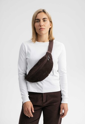 BHAVIN Corduroy Hip Bag by MELA - Walnut from KOMODO