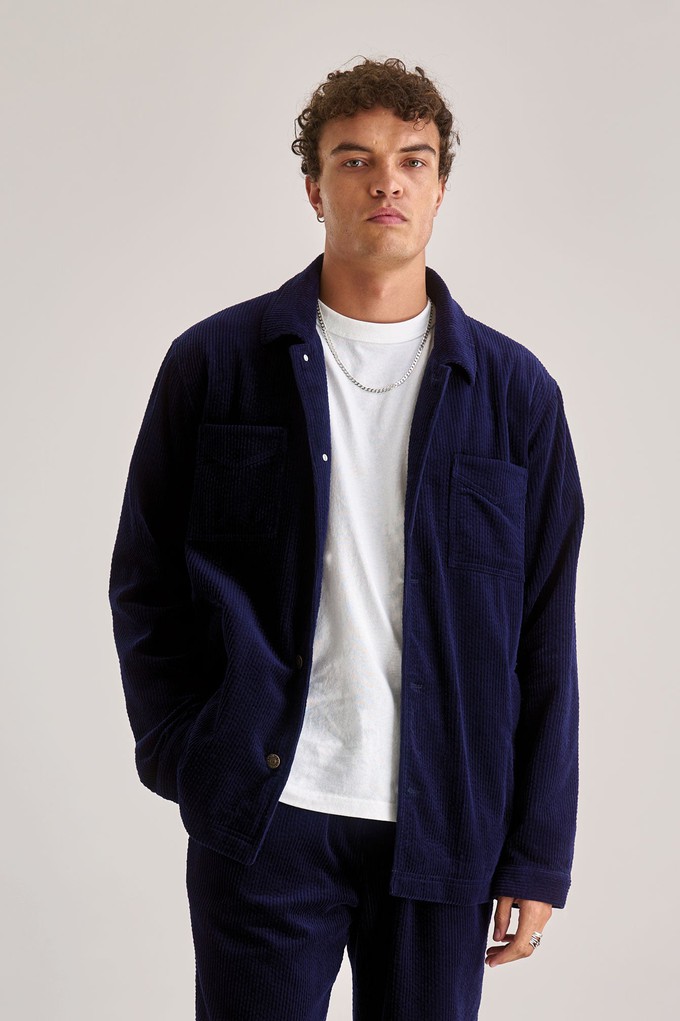 STANLEY Organic Cotton Cord Jacket - Navy from KOMODO STANLEY Organic Cotton Cord Jacket - Navy from KOMODO