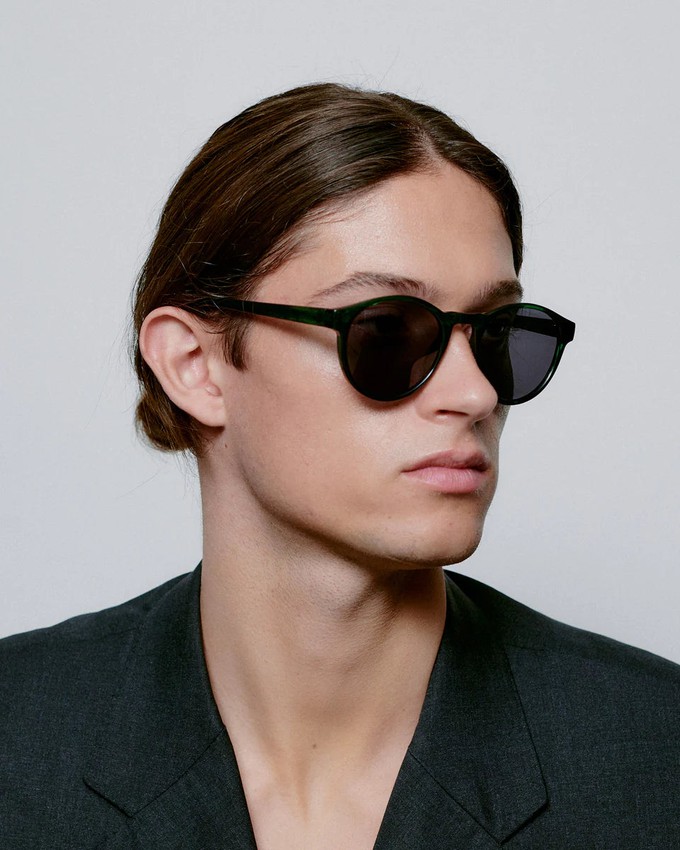 MARVIN- Green Marble Transparent Sunglasses by A.Kjaerbede from KOMODO