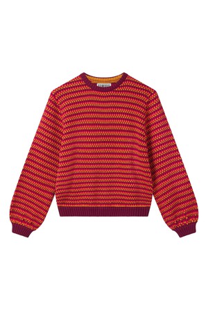 MAE - Organic Cotton Jumper Wine Red from KOMODO