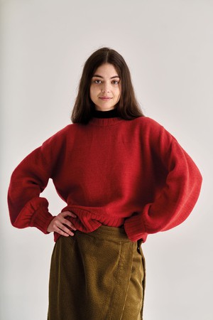 PALOMA Lambswool Jumper - Red from KOMODO