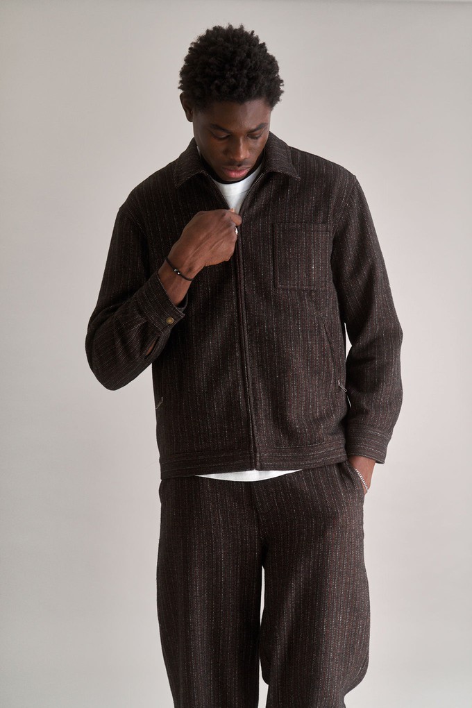 GABE Recycled Poly Wool Blend Jacket - Walnut from KOMODO GABE Recycled Poly Wool Blend Jacket - Walnut from KOMODO