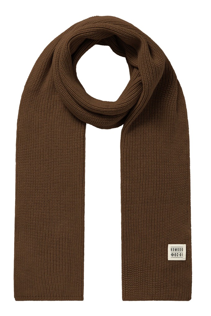LONDON - GOTS Organic Cotton Scarf Hazelnut from KOMODO