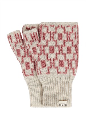 ABSTRACT Lambswool Gloves - Rose from KOMODO