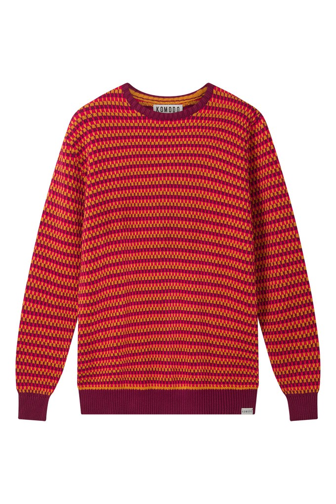KAI - Organic Cotton Jumper Wine Red from KOMODO