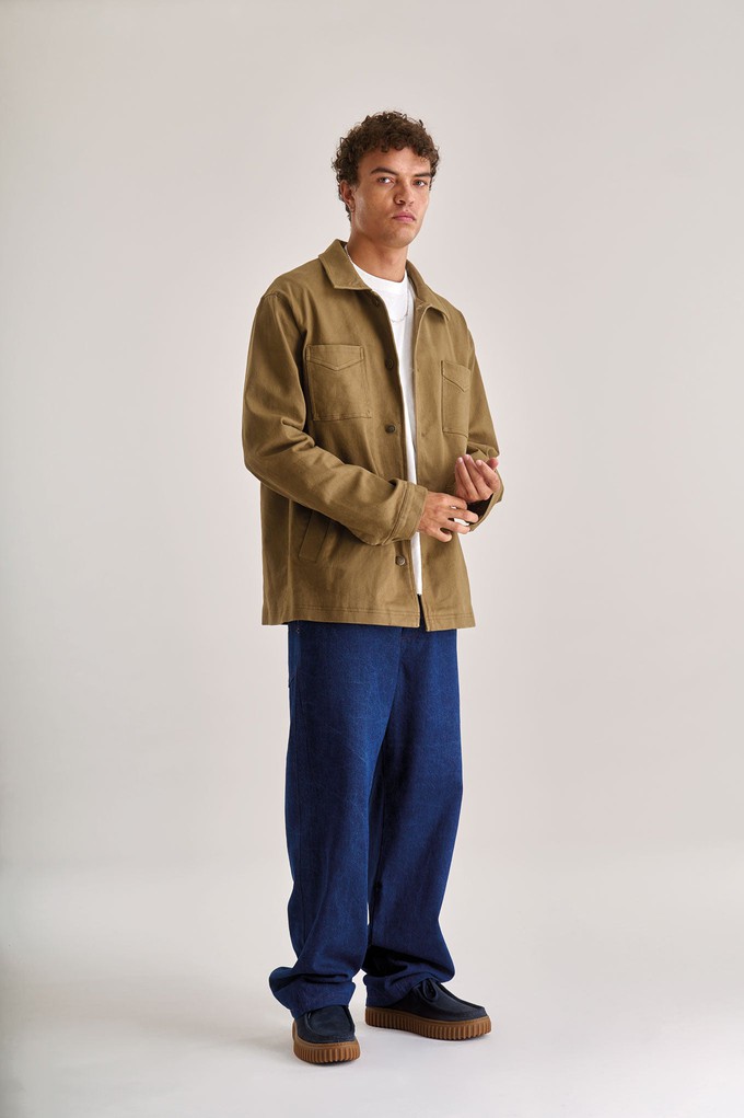 STANLEY Organic Cotton Tencel Jacket - Olive from KOMODO STANLEY Organic Cotton Tencel Jacket - Olive from KOMODO