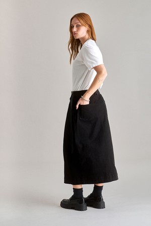 SANTO Organic Cotton Skirt - Black from KOMODO