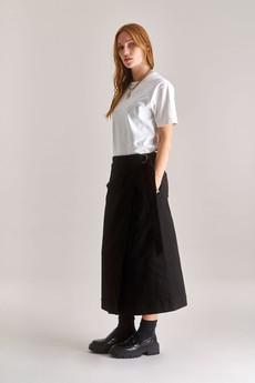 SANTO Organic Cotton Skirt - Black via KOMODO