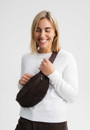 BHAVIN Corduroy Hip Bag by MELA - Walnut from KOMODO