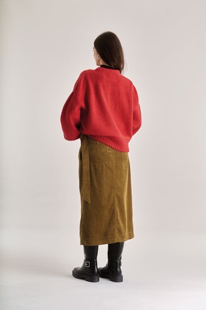 SANTO Organic Cotton Cord Skirt - Olive from KOMODO