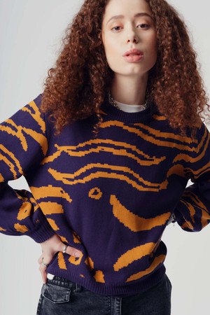 TIGER HOPE - GOTS Organic Cotton Jumper Navy from KOMODO