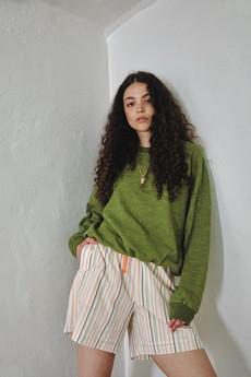 DAWN - Organic Cotton Sweat - Green via KOMODO