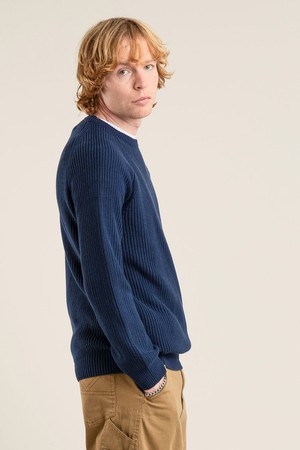 SERGIO - Mens Organic Cotton Jumper Navy from KOMODO