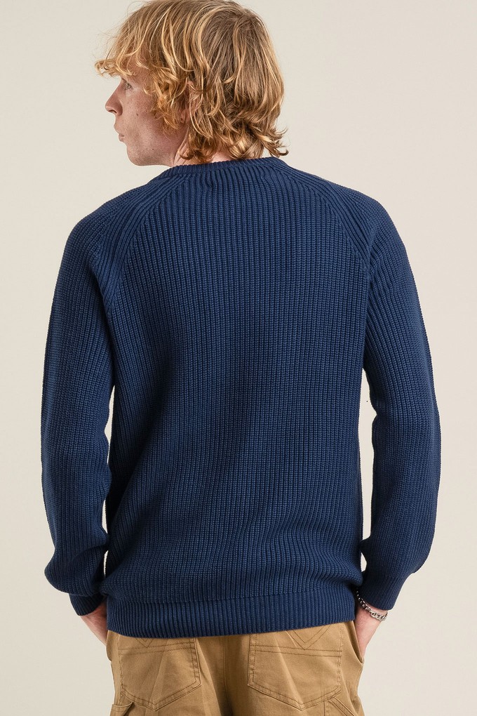 SERGIO - Mens Organic Cotton Jumper Navy from KOMODO
