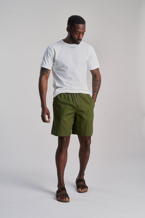 JERRY - Organic Linen Cotton Shorts - Khaki from KOMODO