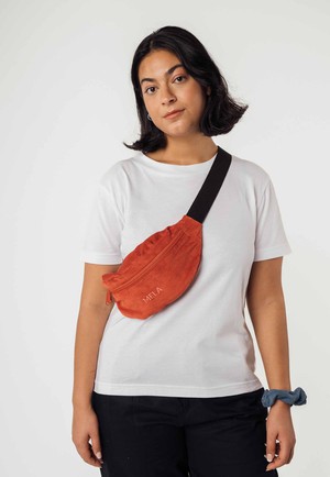 BHAVIN Corduroy Hip Bag by MELA - Brick from KOMODO