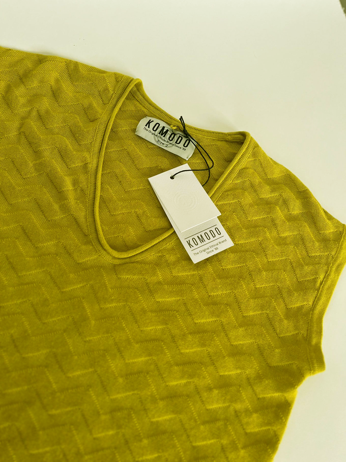 POLLY Organic Cotton Vest - Sap Green from KOMODO