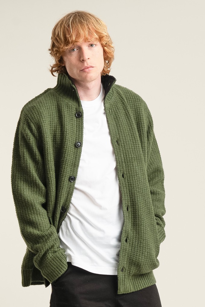 HEATH Fleece Lined Wool Jacket - Olive from KOMODO