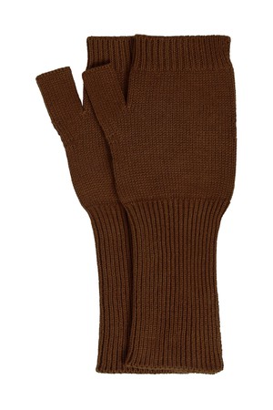 JAS - GOTS Organic Cotton Fingerless Gloves - Hazelnut from KOMODO