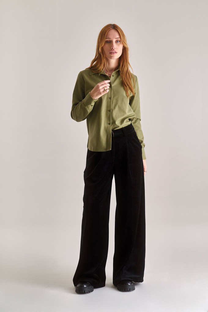 KENJI Cotton Tencel Shirt - Olive from KOMODO