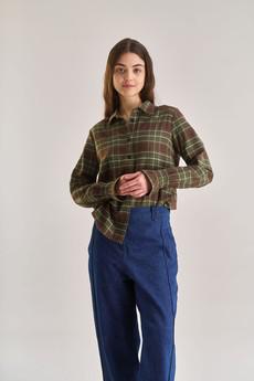 PAGE Organic Cotton Shirt - Green via KOMODO