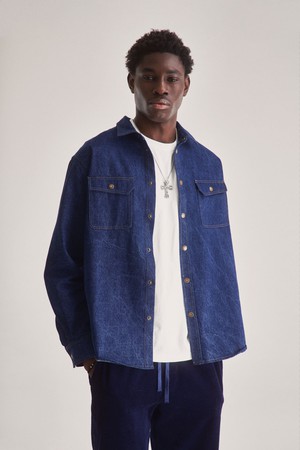 KARDA Organic Cotton Denim Shirt - Dark Denim from KOMODO