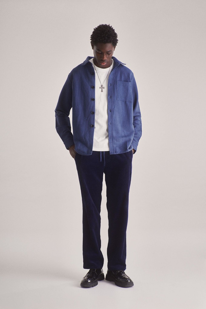 RAILWAY Handwoven Cotton Hemp Blend- Blue from KOMODO RAILWAY Handwoven Cotton Hemp Blend- Blue from KOMODO