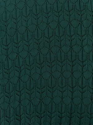 MILA - Organic Cotton Pointelle Knit Vest Dark Green from KOMODO