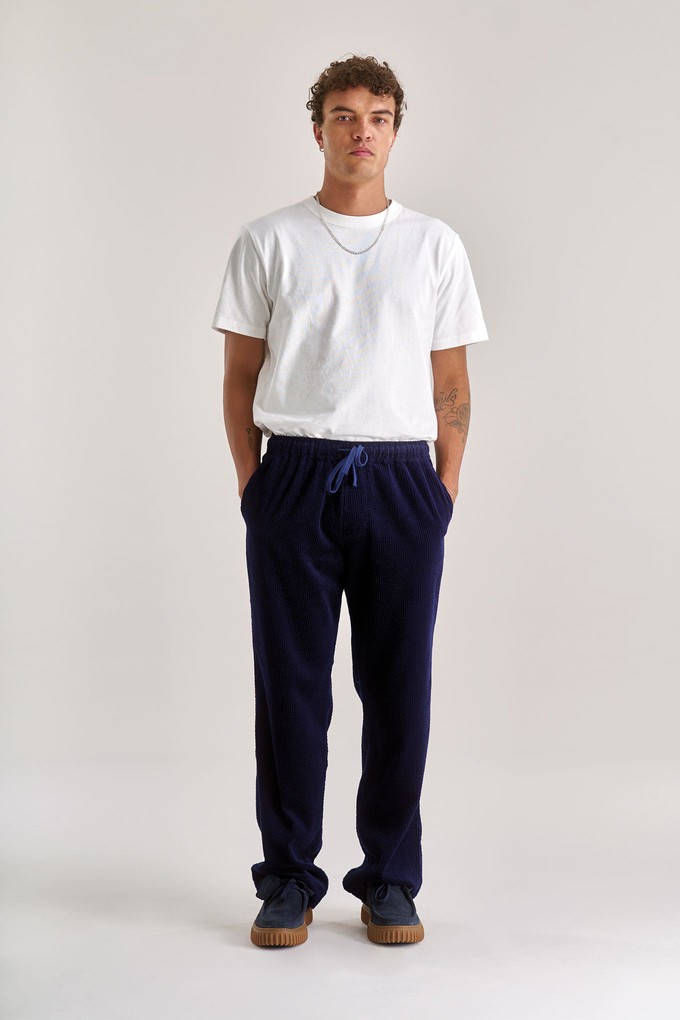 LUKE Organic Cotton Cord Trouser - Navy from KOMODO