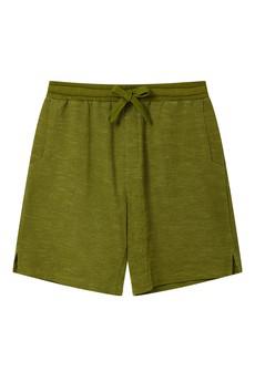 LEAH - Organic Cotton Sweat Shorts - Green via KOMODO