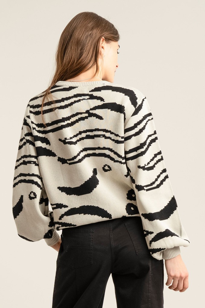 TIGER HOPE - GOTS Organic Cotton Jumper Off White from KOMODO