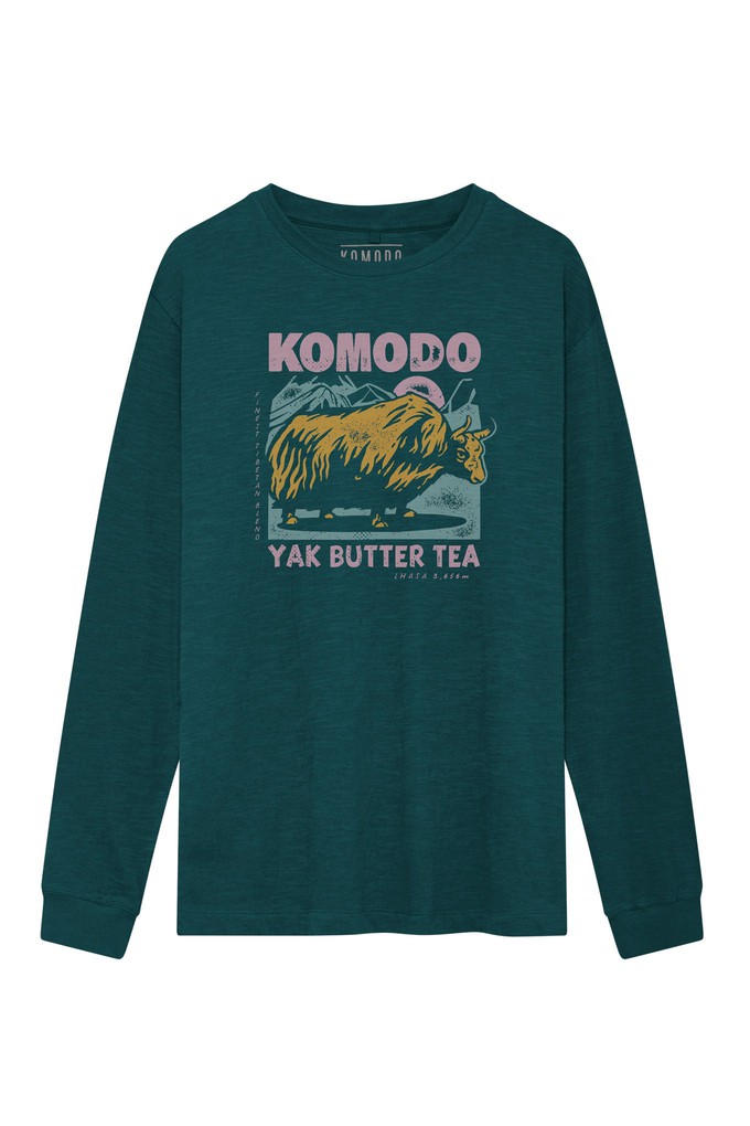 YAK Organic Cotton Tee - Teal from KOMODO