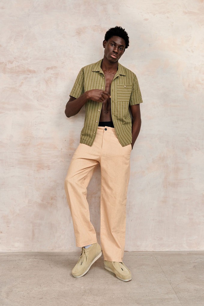 SPINDRIFT - Organic Cotton Shirt - Green Stripe from KOMODO