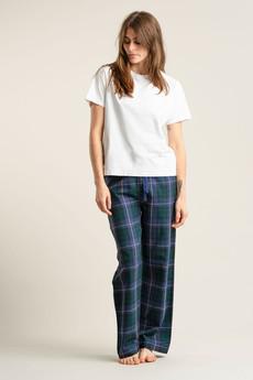 JIM JAM Womens Organic Cotton Pyjama Bottoms - Black Watch via KOMODO