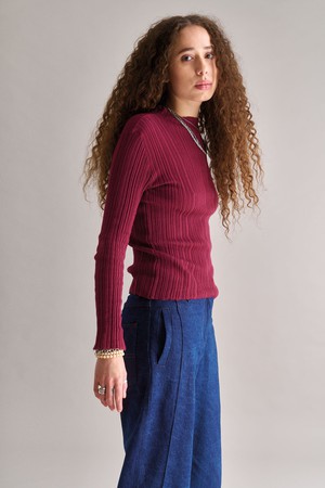 MUNI Organic Cotton Top - Wine Red from KOMODO
