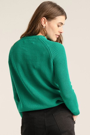 SERGIO - Womens Organic Cotton Jumper Green from KOMODO