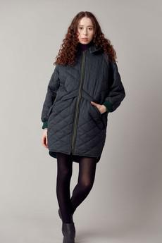 DANIELLA - Organic Cotton Coat Ivy Green via KOMODO