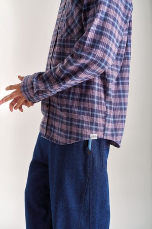 SANTI Organic Cotton Flannel Shirt - Purple from KOMODO