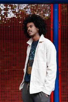 MONDRIAN - Organic Cotton Cord Overshirt Winter White via KOMODO