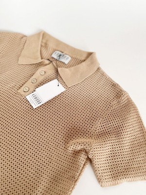 OLIVER - Organic Cotton Polo Top Sand from KOMODO