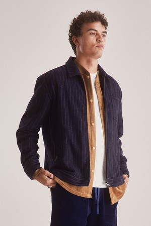 GABE Recycled Poly Wool Blend Jacket - Navy from KOMODO