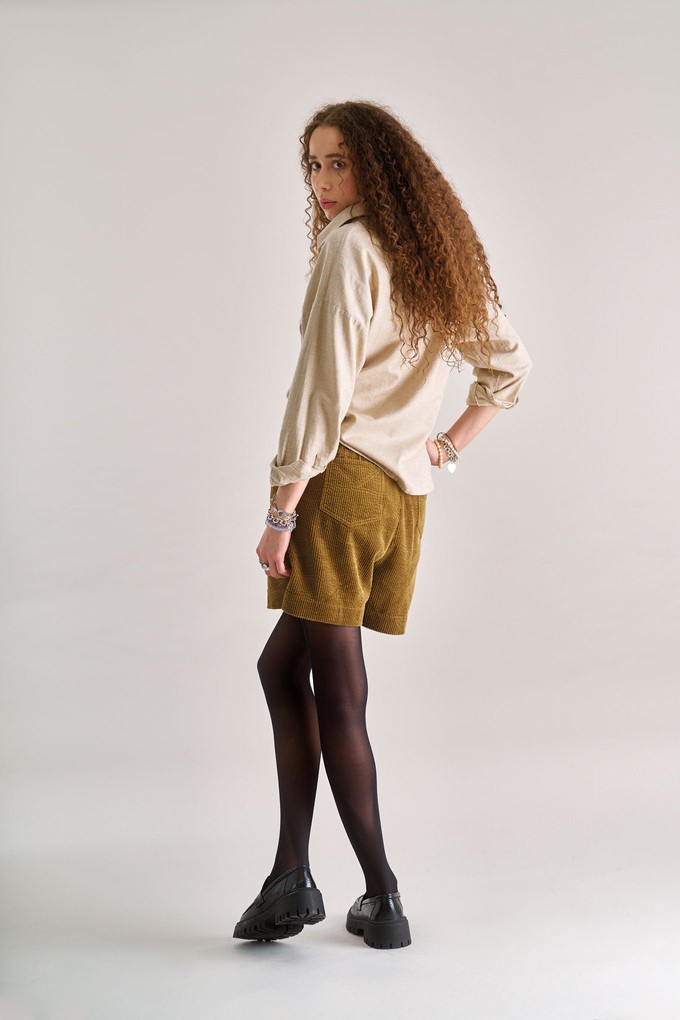 LIMA Organic Cotton Cord Short - Olive from KOMODO LIMA Organic Cotton Cord Short - Olive from KOMODO